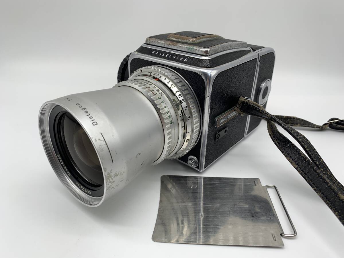 【HASSELBLAD】500C + Carl Zeiss Distagon 50mm F4 + フィルムバッグ レンズセット ハッセルブラッド 管理番号 : 37043705の画像1