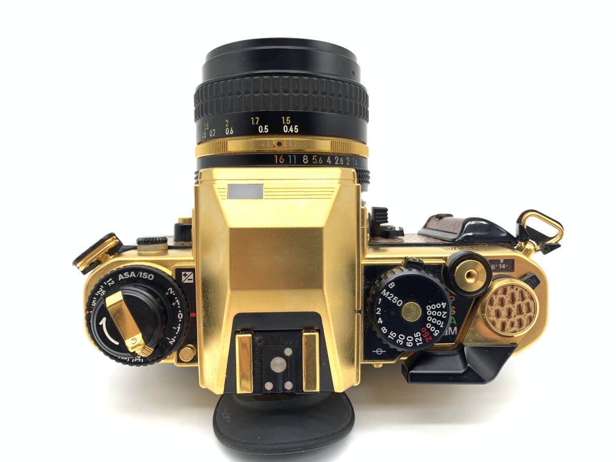 ☆美品【NIKON】FA + Ai-s 50mm F1.4 GOLD GRAND PRIX '84 ゴールド ニコン 管理番号 : 38283829の画像6