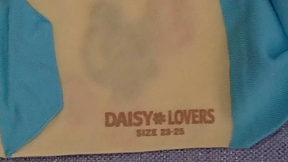 DAISY LOVERS（デイジーラバーズ）スニーカーソックス　イエロー×ブルー　23～25cm　_画像2