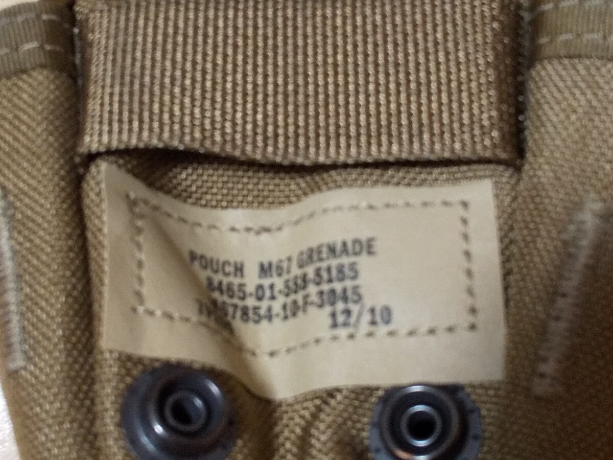 米国海兵隊実物M67ハンドグレネード手榴弾ポーチ1名分2個セットの画像3
