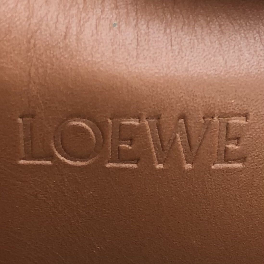  beautiful goods LOEWE Loewe cushion tote bag shoulder bag hole gram high capacity leather canvas business bag 