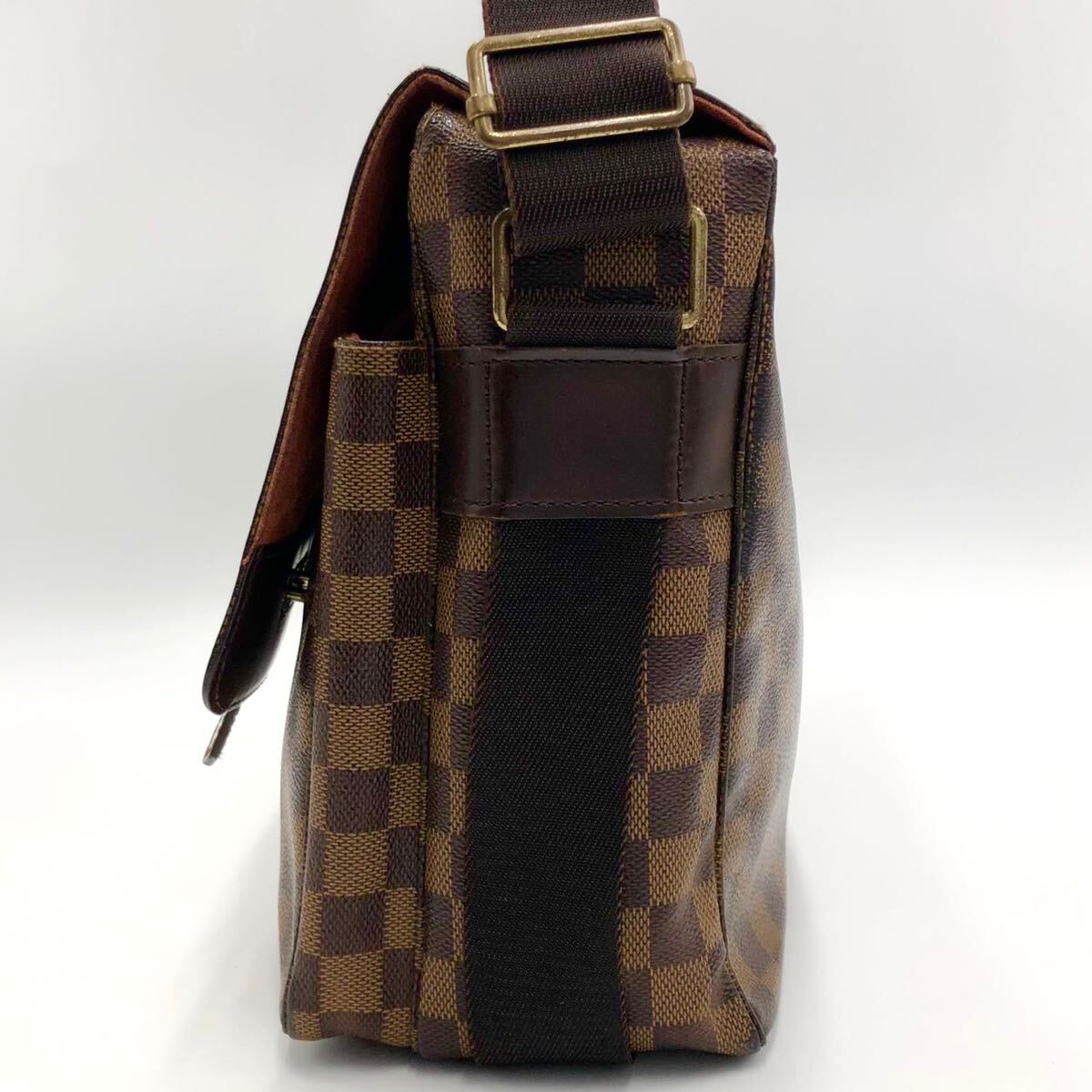 【廃盤品】LOUIS VUITTON ルイヴィトン ダミエ エベヌ ブロードウェイ ショルダーバッグ ビジネスバッグ 大容量 メンズ _画像5