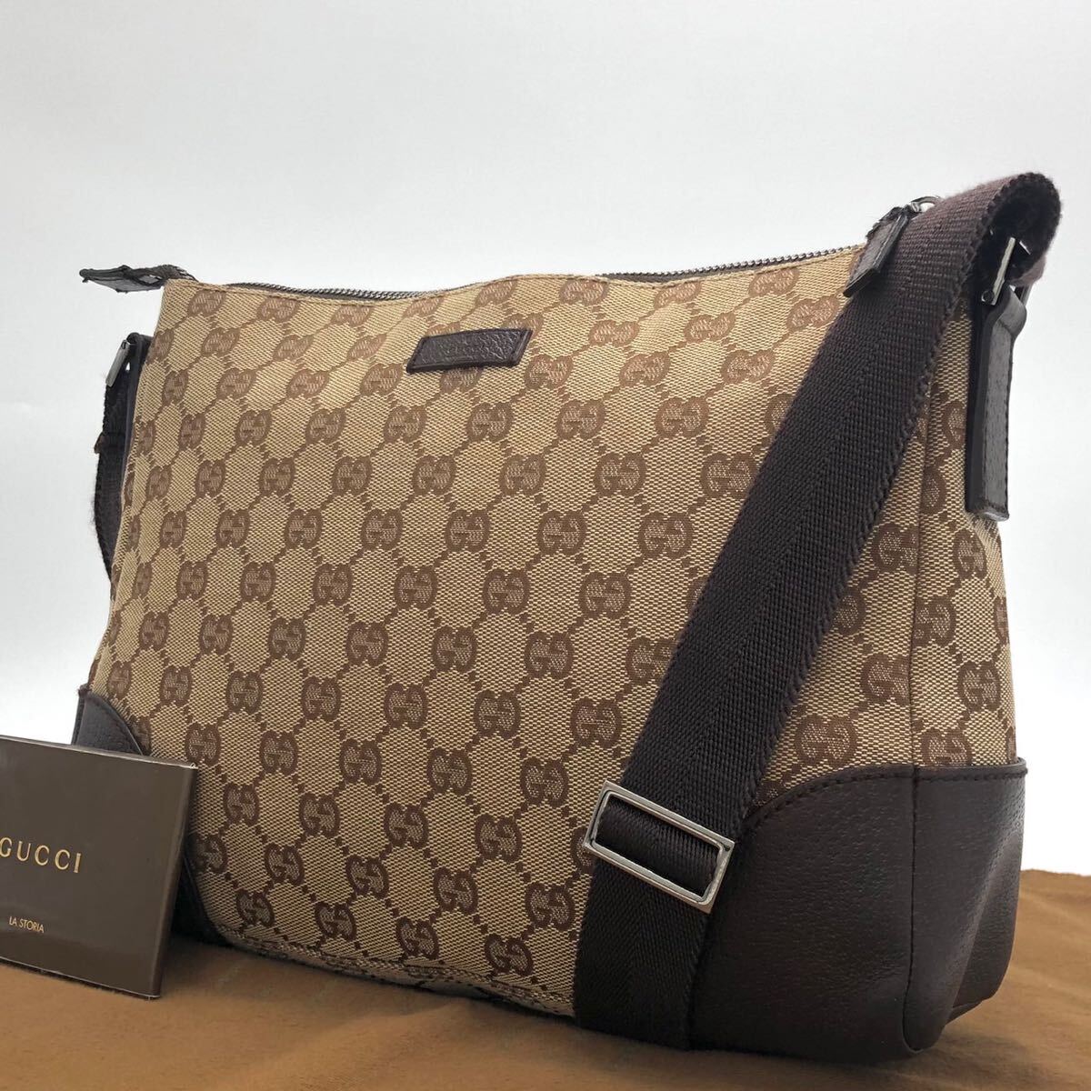 グッチ GUCCI ショルダーバッグ メンズ レディース 男女兼用 GGキャンバス メッセンジャー_画像1