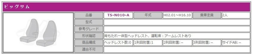 【MIYABI/MADONNA/国内製】★金華山 シートカバー/ワインパープル★日産UD ビッグサム H2/1～H16/10 運転席＋助手席セット(TS-N010-A)_画像3