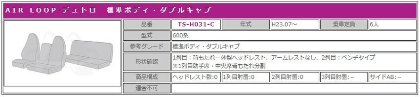 【MIYABI/MADONNA/】金華山 シートカバー/ブラック×ピンク★エアループデュトロ ダブルキャブ H23/7~ 運転+助手+中席+2列目(TS-H031-C 【MIYABI/MADONNA/】金華山 シートカバー/ブラック×ピンク★エアループデュトロ ダブルキャブ H23/7~ 運転+助手+中席+2列目(TS-H031-C