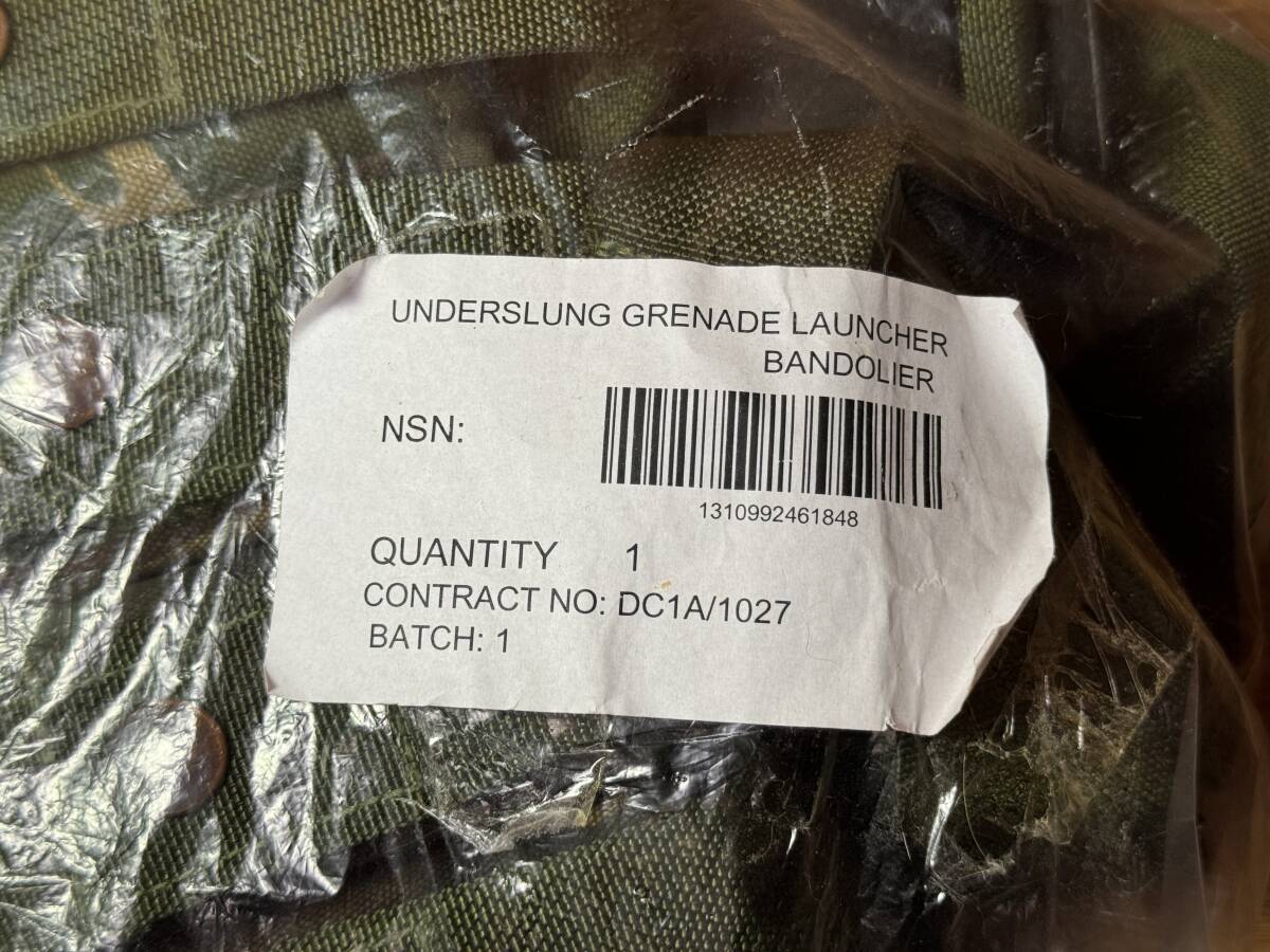 実物官給 英軍イギリス軍 40mm グレネードランチャー用 バンダリア グレネードポーチ DPM Underslung Grenade Launcher UGL Bandolier 弾帯の画像7