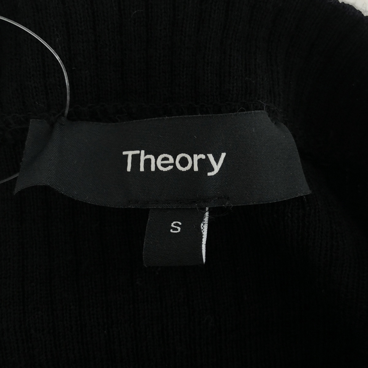 theory セオリー シャツコンビプルオーバーニットセーター ブラック ホワイト S 01-0301008-050-902 ITK6FSZRU8OM_画像3