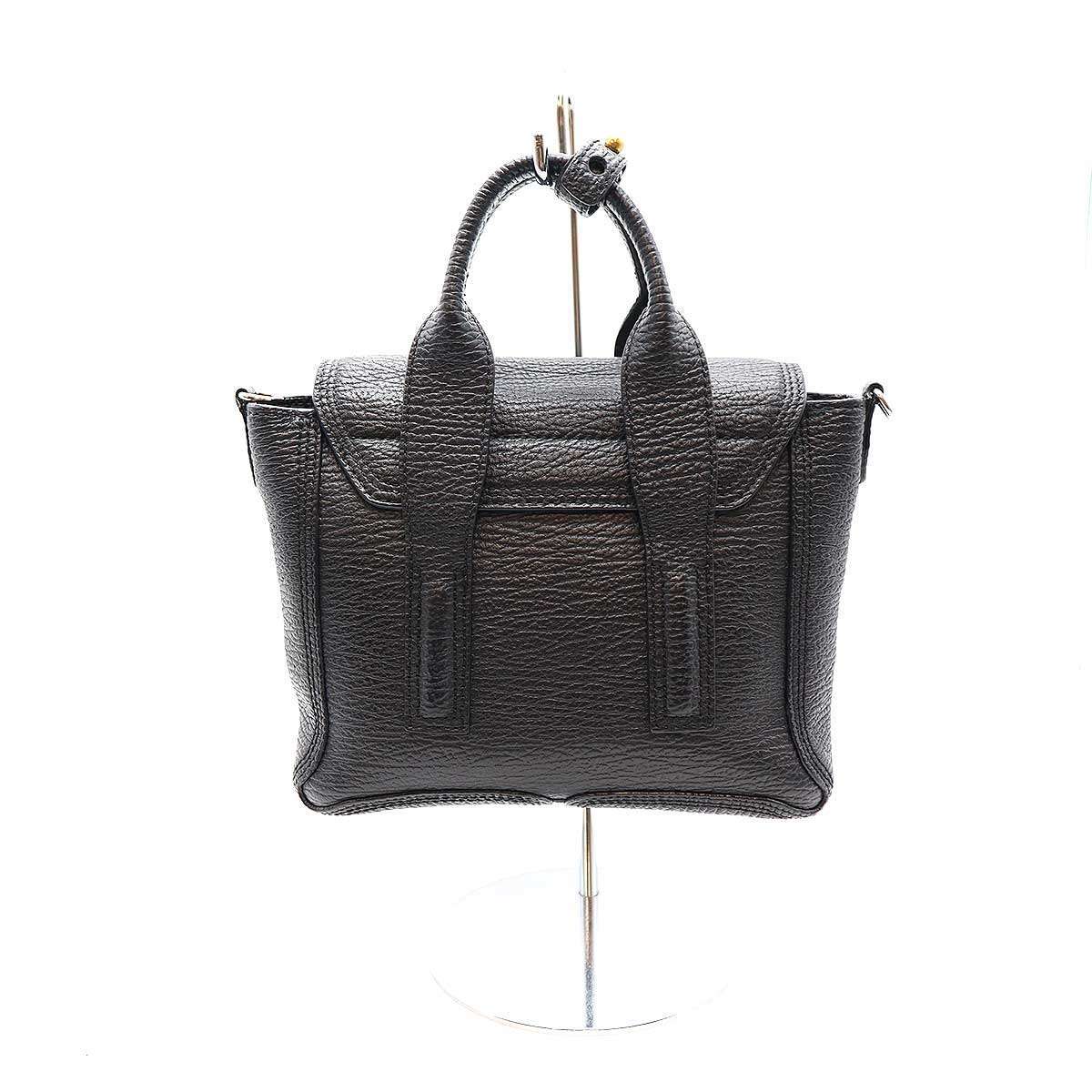 3.1 Phillip Lim スリーワンフィリップリム mini satchel ミニサッチェルバッグ ブラック ITBCRMI8LCXHの画像2