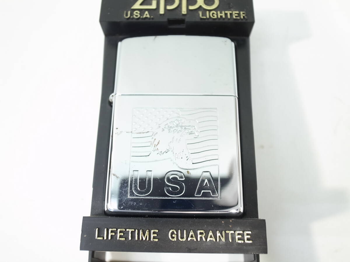 ◆新品同様 Zippo 「USA」イーグル （管理：6357）の画像1