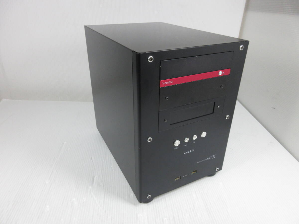 WiNDy MC3 X アルミ ブラック 特殊ベイリーフ Mini-ITX PC ケース 中古品の画像1