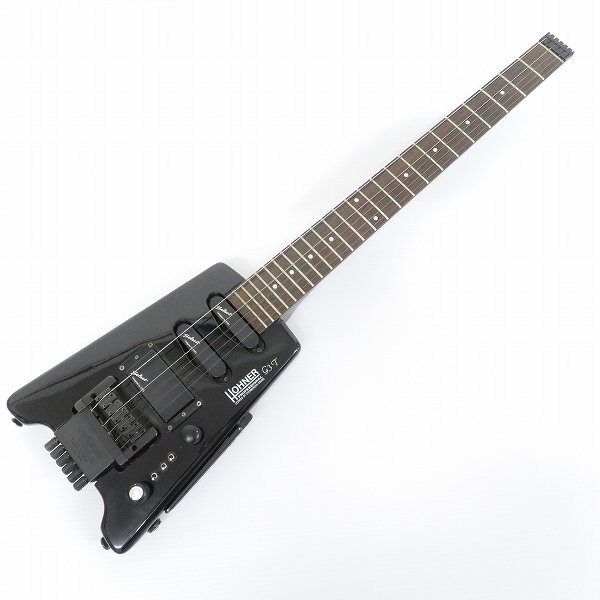 #aue ホーナー HOHNER G3T スタインバーガー エレキギター ヘッドレスギター 黒 5弦無 専用ケース付き [843279]*_画像2
