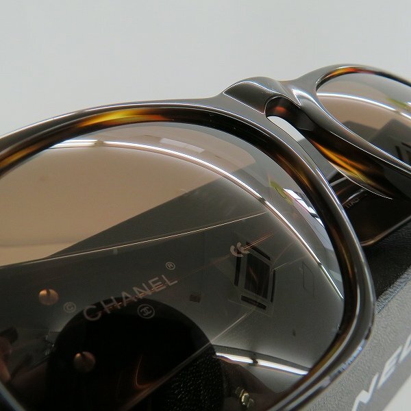 #suu Chanel CHANEL sunglasses here Mark light brown group Italy made lady's [699027]