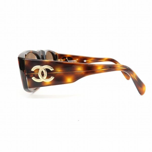 #suu Chanel CHANEL sunglasses here Mark light brown group Italy made lady's [699027]