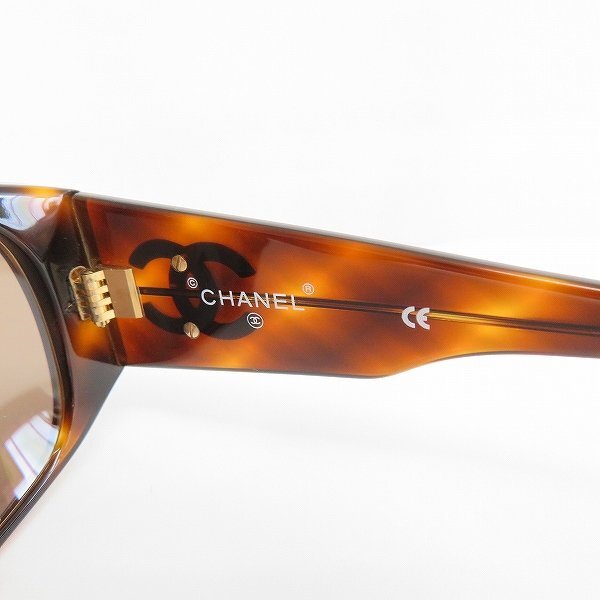 #suu Chanel CHANEL sunglasses here Mark light brown group Italy made lady's [699027]