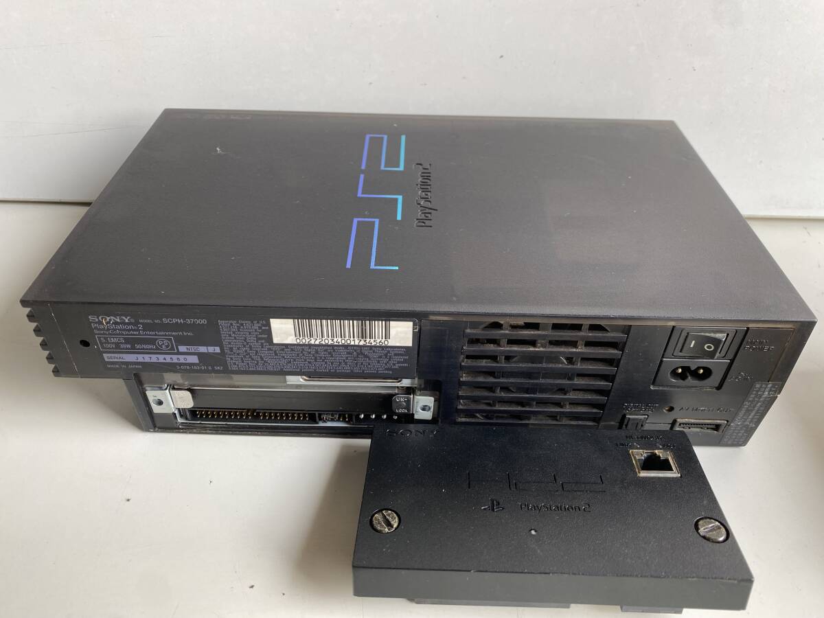 ⑯t506◆SONY ソニー◆PlayStation2 本体 SCPH-37000/SCPH-10000 コントローラー ゲーム 通電確認済み_画像3