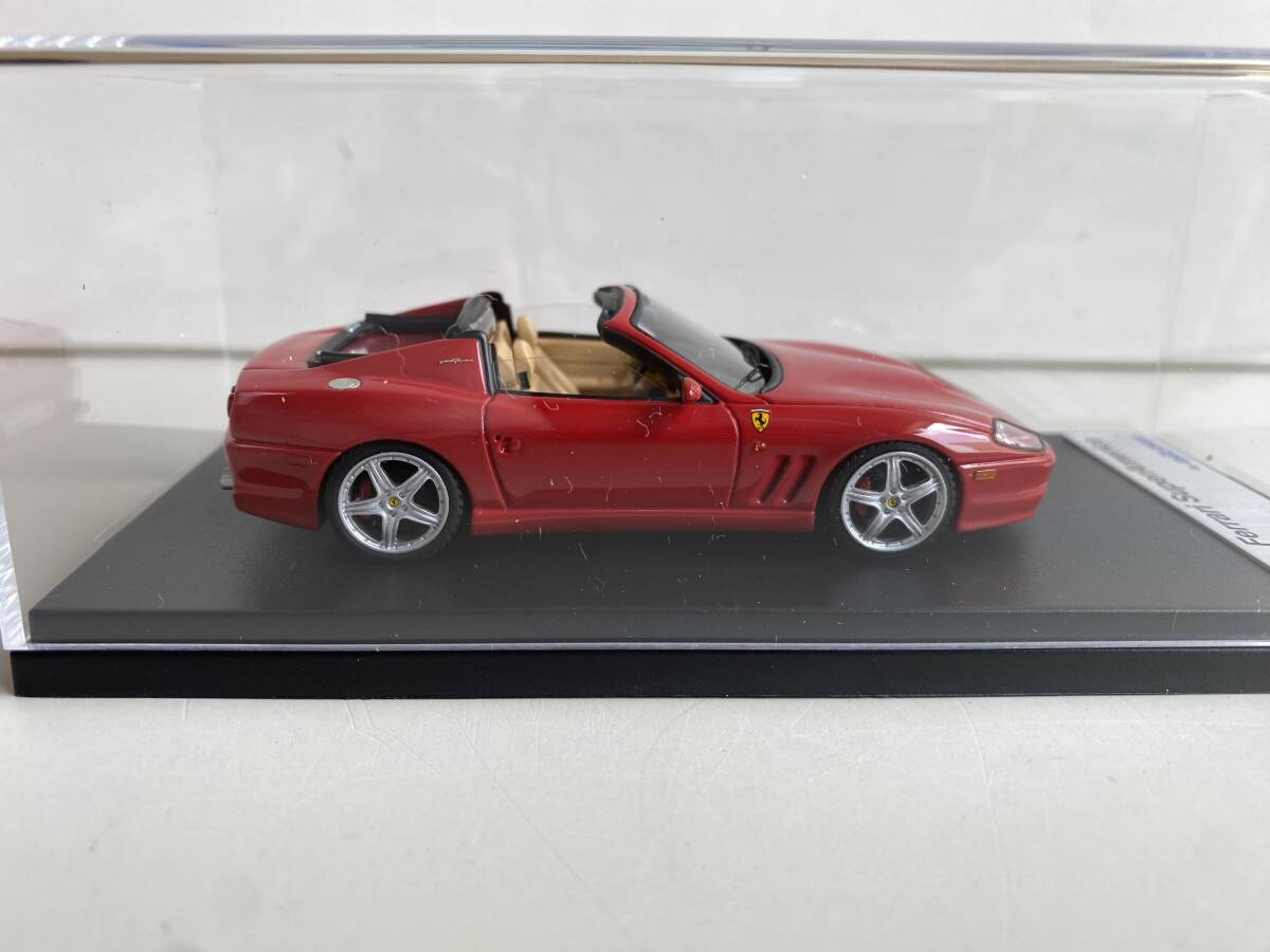 ⑬t734◆Kyosho 京商◆ミニカー 模型 Ferrari SuperAmerica LS127A 2004 Open Roof Red LookSmart ハイクオリティモデルカー 箱付の画像5