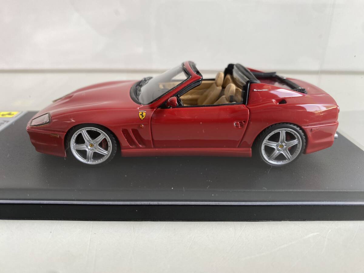 ⑬t734◆Kyosho 京商◆ミニカー 模型 Ferrari SuperAmerica LS127A 2004 Open Roof Red LookSmart ハイクオリティモデルカー 箱付の画像3