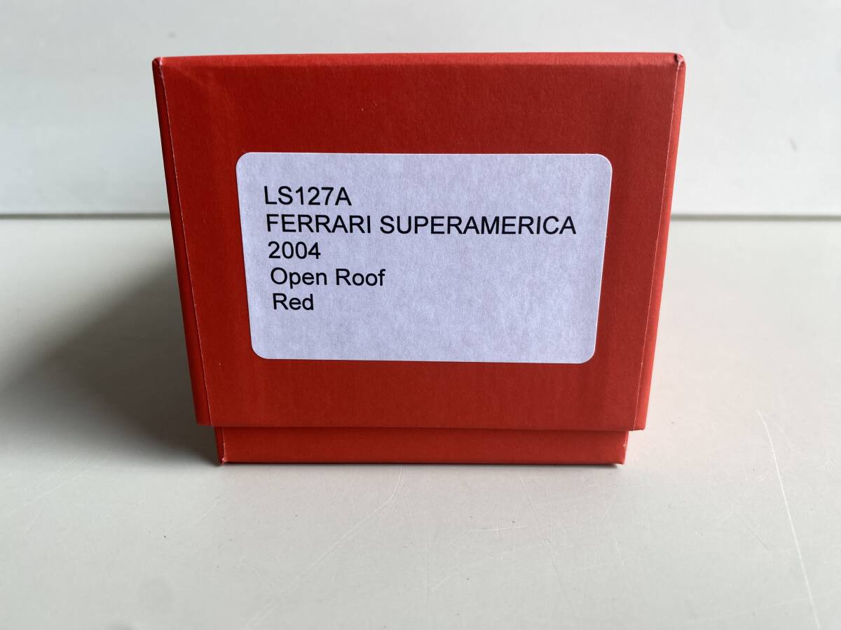 ⑬t734◆Kyosho 京商◆ミニカー 模型 Ferrari SuperAmerica LS127A 2004 Open Roof Red LookSmart ハイクオリティモデルカー 箱付の画像9