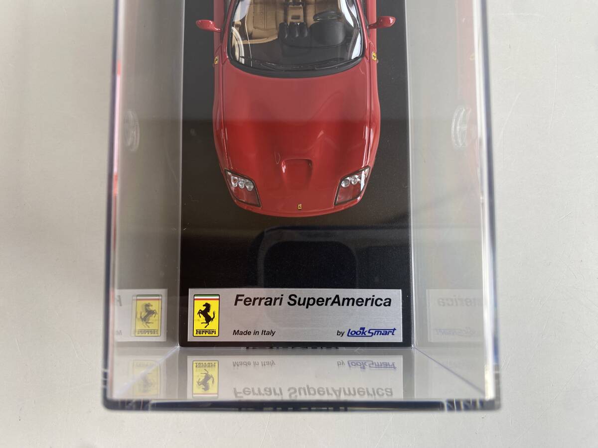 ⑬t733◆Kyosho 京商◆ミニカー 模型 フェラーリ Ferrari SuperAmerica LS126A 2004 Red LookSmart ハイクオリティモデルカー 箱付の画像6