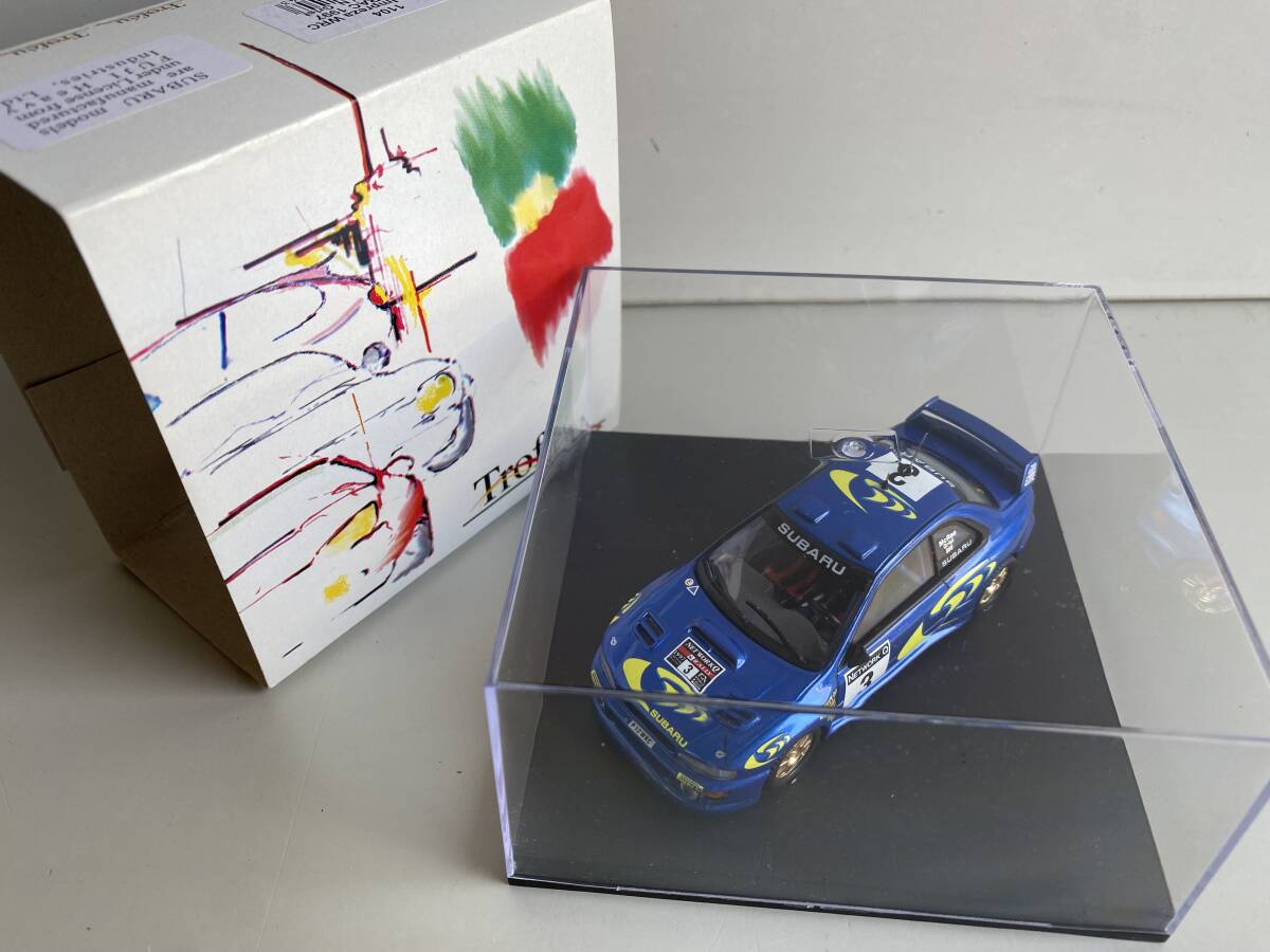 ⑬t705◆Trofeu トロフュー◆ミニカー 模型 1:43 1104 SUBARU IMPREZA WRC 1st RAC 1997 McRae/N.Grist スバル の画像1