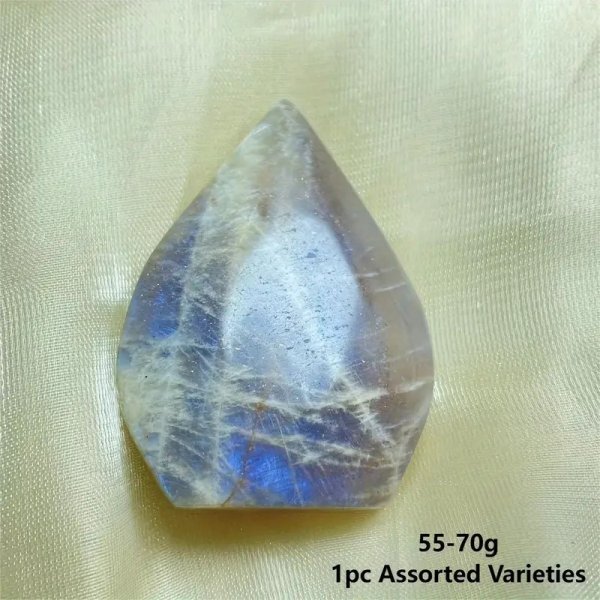 天然ブルームーンストーン 4.0～6.5cm 55～70g 　１個 　鉱物　天然石　ルース 標本　パワーストーン 　宝石　_画像1