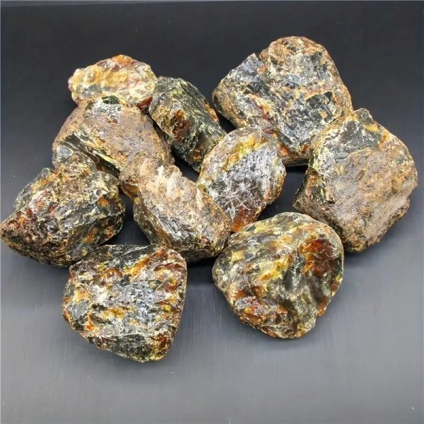 天然水晶琥珀標本オーロラ原石　 3～5cm 1個　　　 鉱物　天然石　原石　ルース 標本 　パワーストーン　！_画像7