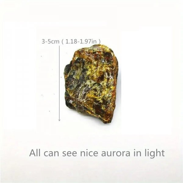天然水晶琥珀標本オーロラ原石　 3～5cm 1個　　　 鉱物　天然石　原石　ルース 標本 　パワーストーン　！！_画像3