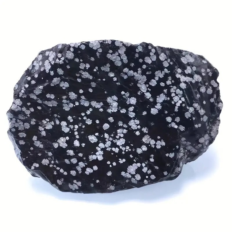 天然スノーフレークオブシディアン原石　大きさ　3～5.5cm　１個_画像3