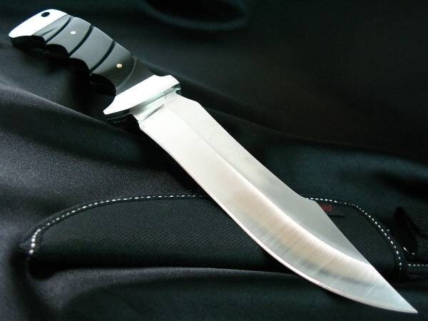 G03★Columbia Saber★コロンビアナイフ 高品質シースナイフ フルタング ブラックウッドの画像2