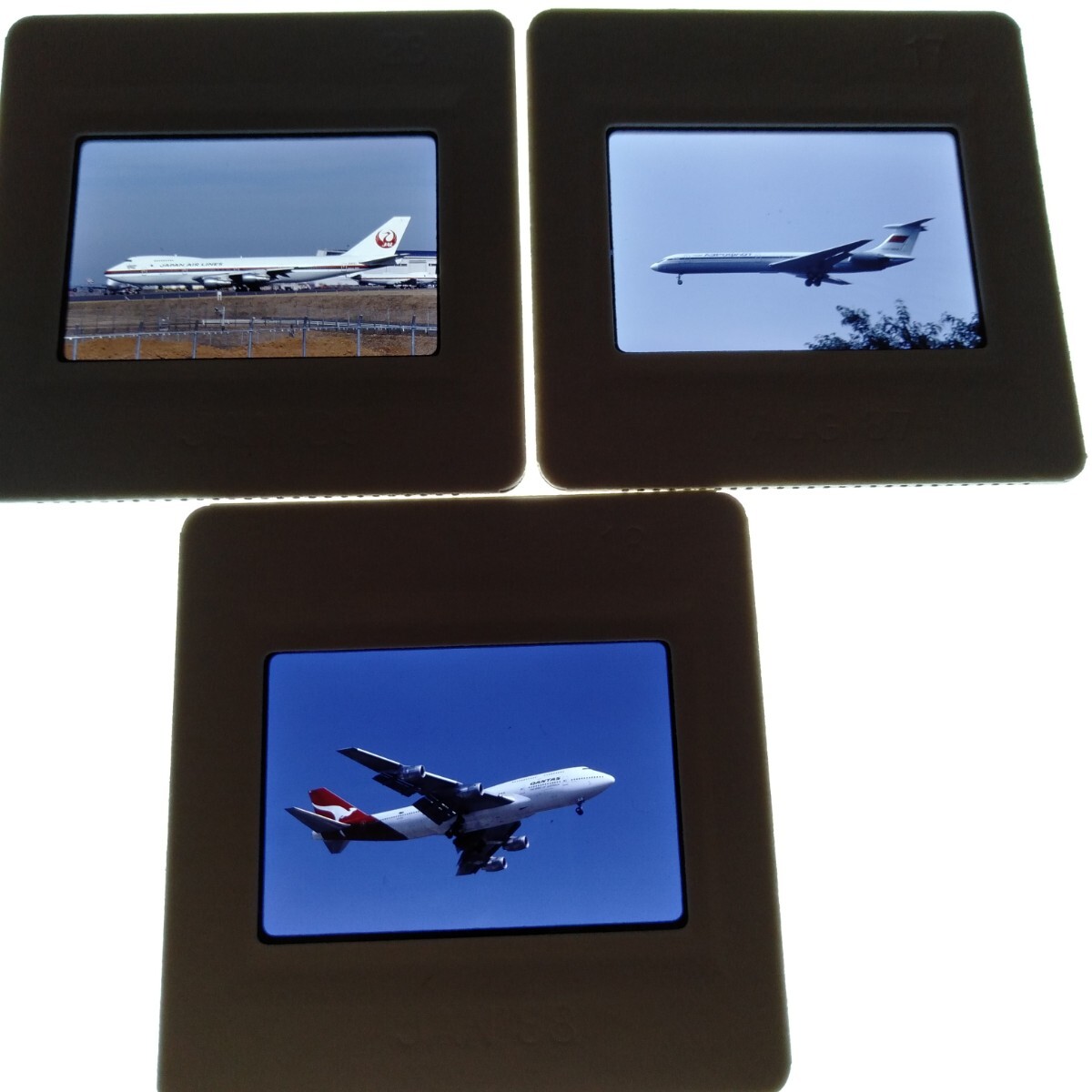 ネ091 航空機 旅客機 カンタス航空 JAL ボーイング 747 ネガ カメラマニア秘蔵品 蔵出し コレクション 15枚まとめて_画像3