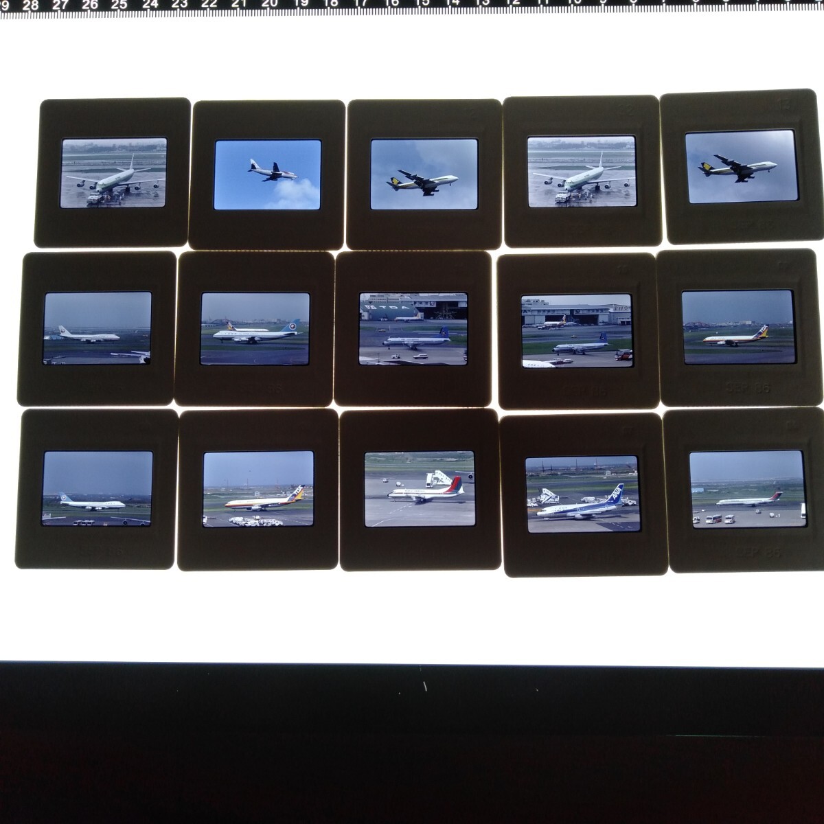 ネ138 航空機 旅客機 NKA ANA JAL TDA ネガ カメラマニア秘蔵品 蔵出し コレクション 15枚まとめて_画像2