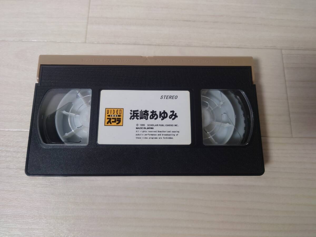 VHS 浜崎あゆみ VIDEOスコラnu！ 1995年 歌手 水着 グラビア 当時 若手 再生保障_画像3