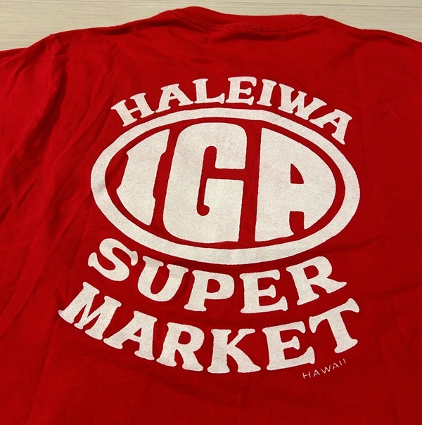 古着/胸ポケTシャツ/IGA Haleiwa Super Market/ハレイワ・スーパーマーケット/Hanes Beeft-T/Hawaii/ハワイ/ヴィンテージ/オールド/レトロの画像2
