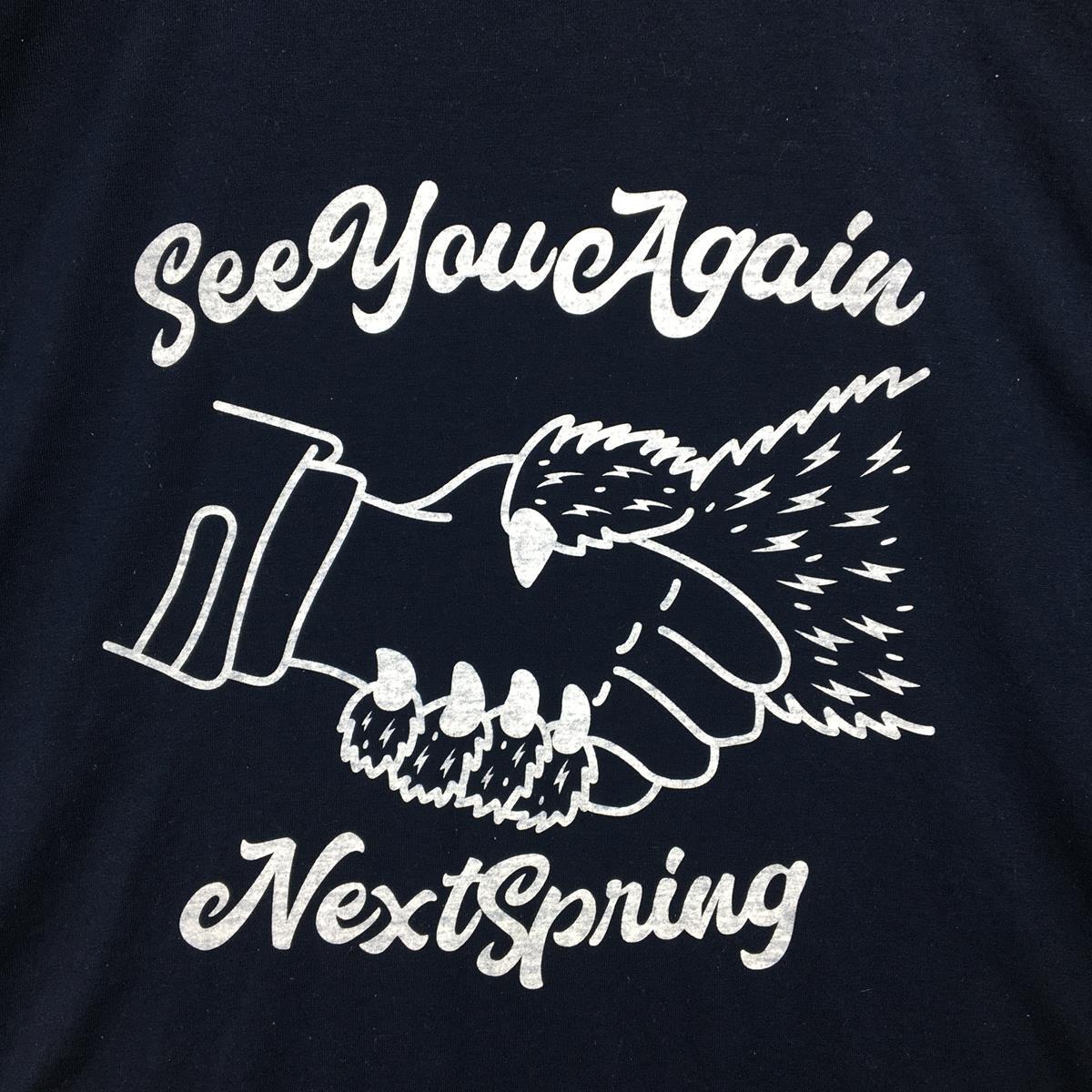 MENs L リッジマウンテンギア 2021 See You Again Next Spring Tシャツ Hand Shake 熊保護活動 生産終の画像6