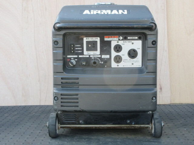 【発電機】茨城県結城市発　AIRMAN（北越工業）HP2800SV ◆動画あり◆インバーター◆防音型◆ガソリンエンジン_画像4