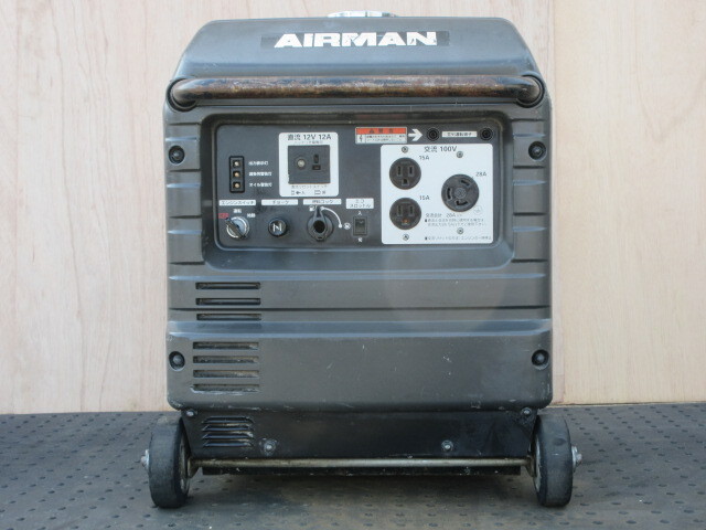 【発電機】茨城県結城市発　AIRMAN（北越工業）HP2800SV ◆動画あり◆インバーター◆防音型◆ガソリンエンジン_画像4