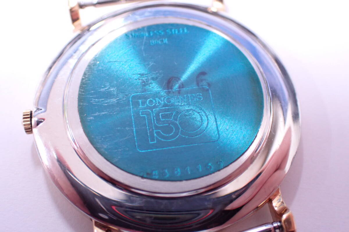 LONGINES ロンジン 5149 メンズ 腕時計 ラウンド スモセコ 150周年記念モデル Cal.L976.2 クォーツ P03113の画像10