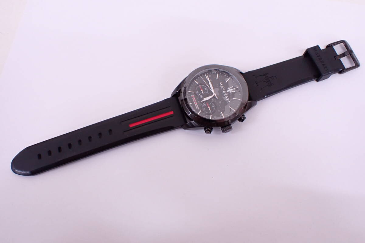 稼働品 MASERARTI公式腕時計 R8871612004 マセラティ トラガード クロノグラフ クォーツ メンズ 腕時計 E04027の画像9
