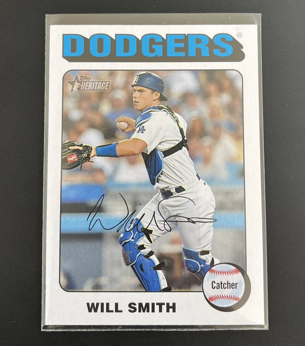 2024 Topps Heritage Baseball Will Smith Dodgers White Border Parallel MLB_画像1