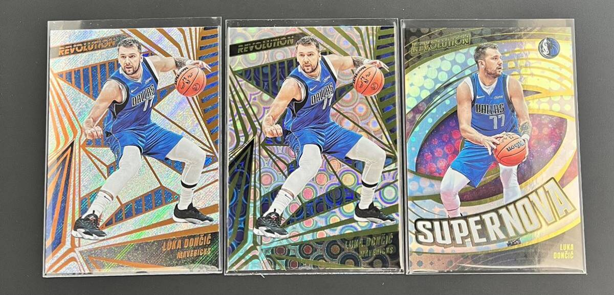 2023-24 Panini Revolution Luka Doncic Mavericks #83 GROOVE SUPERNOVA NBA Basketball 3枚の画像1