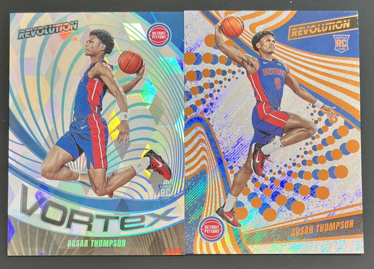 2023-24 Panini Revolution Ausar Thompson Pistons RC #117 VORTEX 50枚限定 CUBIC NBA Basketball 2枚の画像1