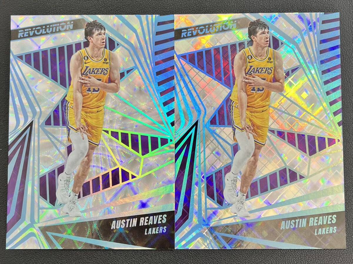 2023-24 Panini Revolution Austin Reaves Lakers 60枚限定 FUTURE FRAME 99枚限定 COSMIC NBA Basketball 2枚の画像1