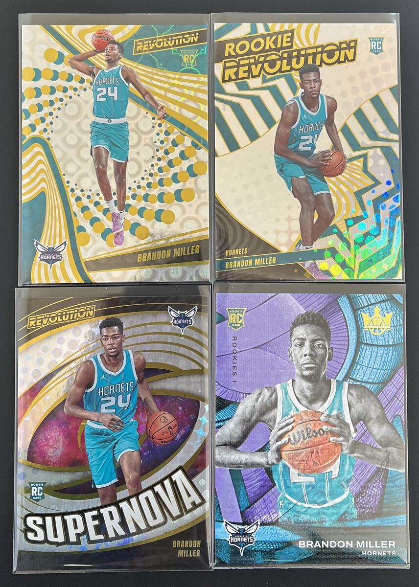 2023-24 Panini Revolution Brandon Miller Hornets RC GROOVE #106 Rookie Revolution SUPERNOVA / Court Kings #80 NBA Basketball 4枚の画像1