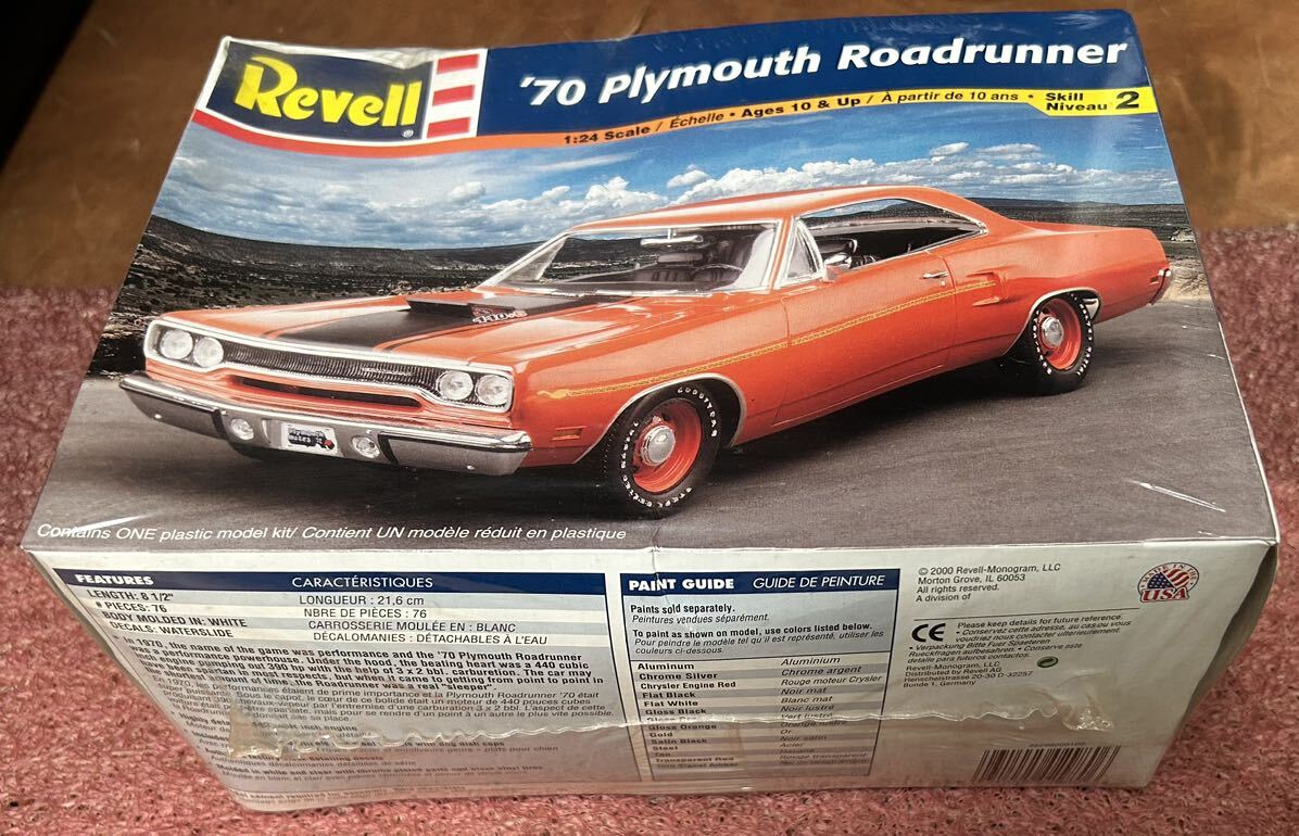1/24 レベル プリマス ロードランナー プリムス revell '70 plymouth roadrunner の画像1