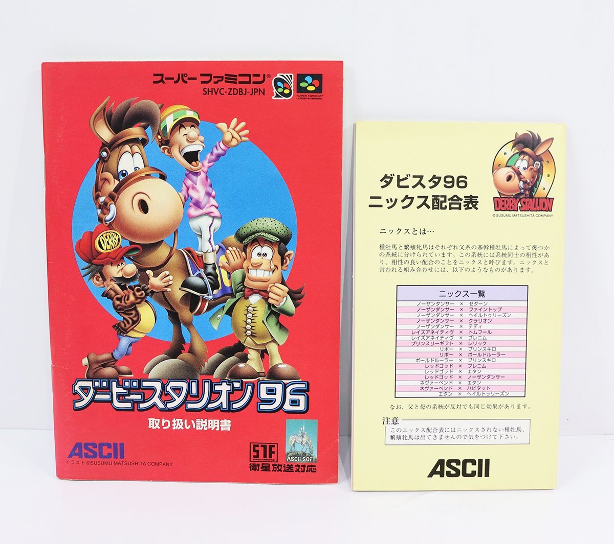 SFC (スーパーファミコン) ダービースタリオン96 / 箱・説明書・ハガキ付き / メール便可 / R04350 ◆_画像6