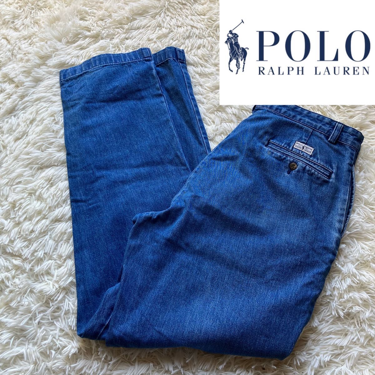 90s Polo Ralph Lauren デニムパンツ ワイド ラルフローレン  ジーンズ　denim pants 