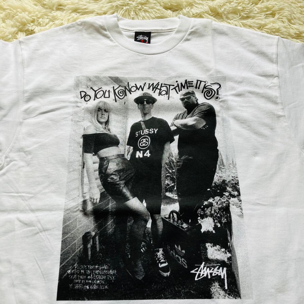タグ付】old stussy adidas コラボ フォト Tシャツ アディダス タグ付】old stussy adidas コラボ フォト Tシャツ アディダス