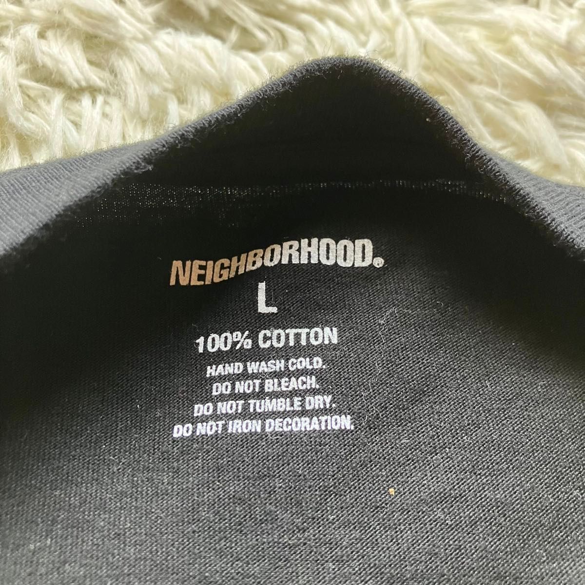 neighborhood ネイバーフッド ボックスロゴ 半袖tシャツ ブラック　shirt 人気Lサイズ