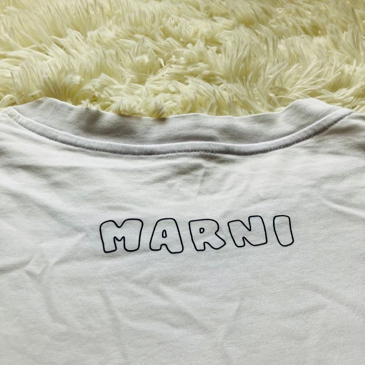 MARNI マルニ センターロゴ 半袖tシャツ 背面プリント ビックサイズ　希少サイズ