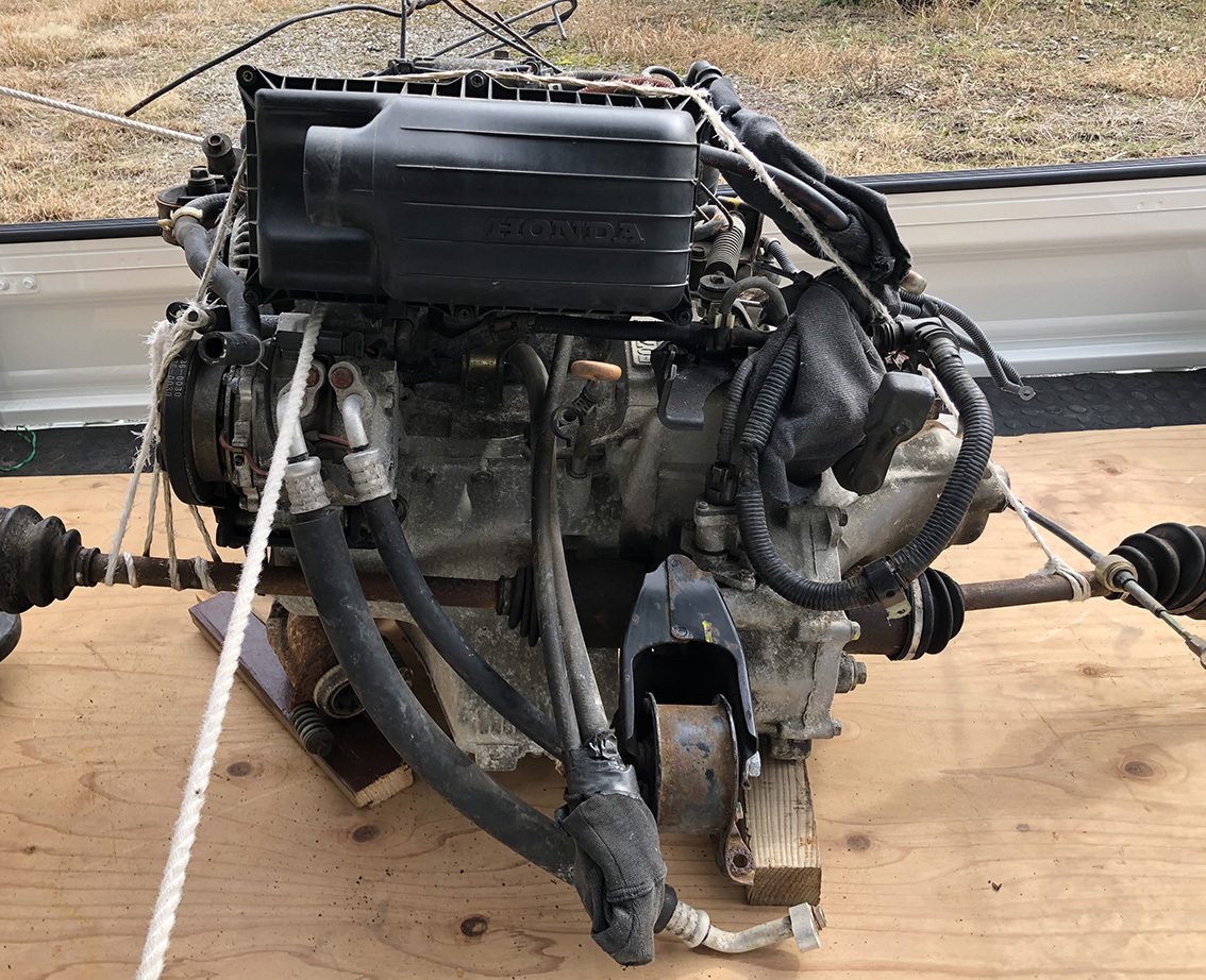 ホンダビート PP1 エンジン本体 トランスミッション 長期保存品 使用期間１年ほど 走行距離１３７９８kmの画像3